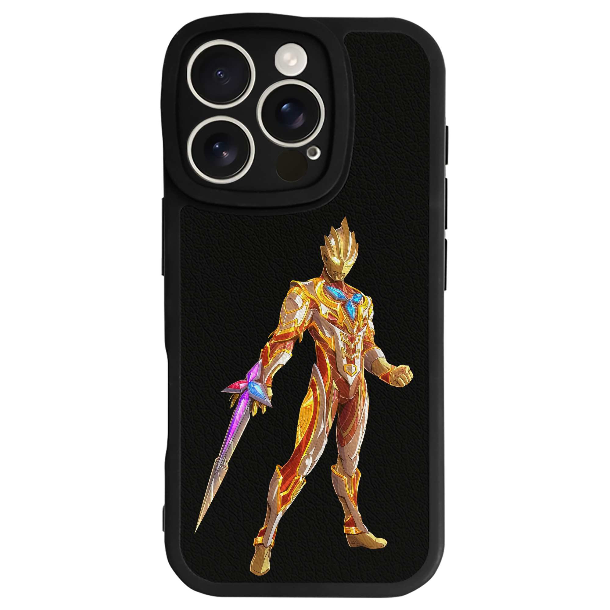 （画像用） ウルトラマン Ultraman 【iPhone 16シリーズ対応】シリコンスマホケース（レザー調） 材質：シリコン